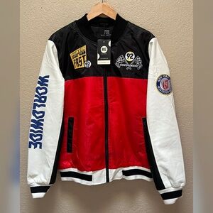 Men’s Riot Empire Racing Theme Multicolor Jacket Size- Medium